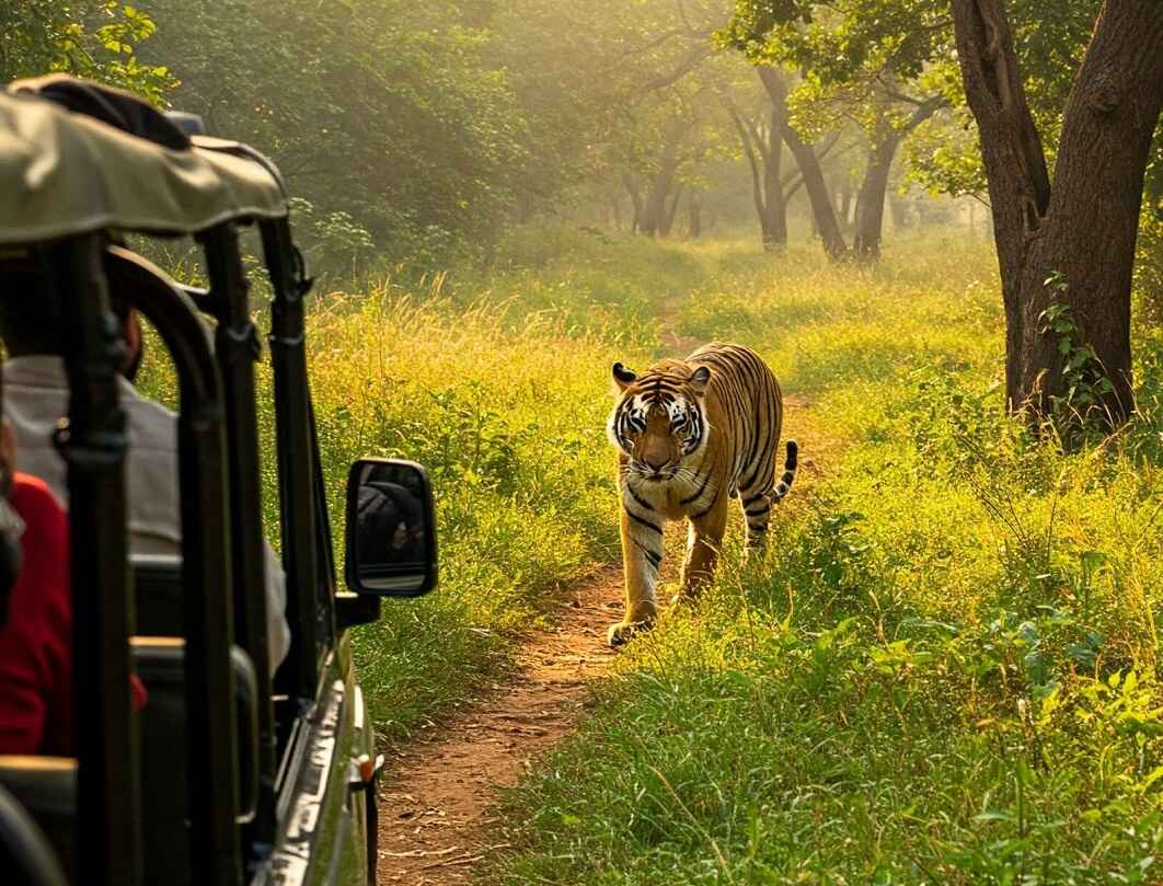 Junge safari through gypsy